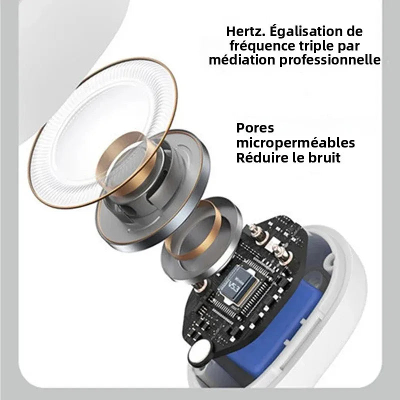 Écouteurs de sport à conduction osseuse Bluetooth – Microphone intégré | Rose